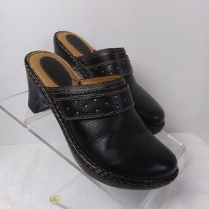 B.O.C black mule with stud details